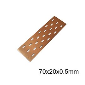 Pure Copper Heatsink 70mm x 20mm x 0.5mm Cooling Heatsink Pad Set for M.2 SSD (Pure Copper 0.5mm)