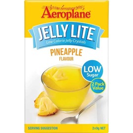 Aeroplane Jelly Lite Pineapple Flavour Low Calorie Jelly Crystals 2x9g