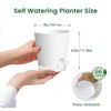 Meowell 4 inch Self Watering Pots for Indoor Plants, 5