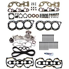 Engine Timing Belt Kit Head Gasket Bolts Set Compatible with 1999-2004 for Nissan Frontier 3.3L;1996-2000 for Nissan Pathfinder 3.3L OE HS26219PT