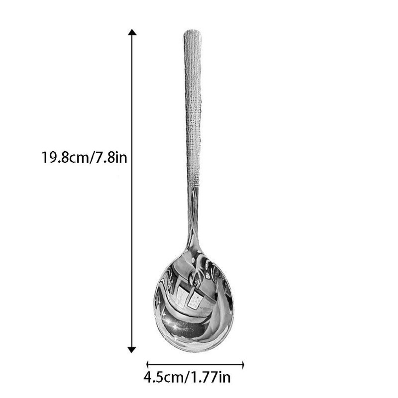 6 Pieces Stainless Steel Spoons Set Coffee Spoo Dining Spoons