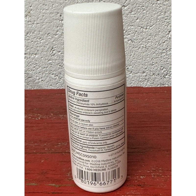 Medline Roll On Antiperspirant - Fresh Scent 1.5 oz (45