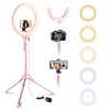 Aureday 14'' Pink Selfie Ring Light with 62'' Tripod Stand