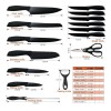 TICWELL 16 PCS Japanese Stainless Steel Non Slip With Block