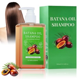 Batana Oil Shampoo 300ml Batana Öl für Haare Shampoo mit Rosmarin-Extrakt Haarwachstum Rosmarinshampoo für dünner werdendes Haar für Frauen und Männer