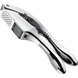 Garlic Press 2 in 1, Stainless Steel Blade, Effortlessly Crush, Slice, and Mince Garlic,with this Versatile Kitchen Tool - Perfect for Home Cooks and Professional Chefs Alike.