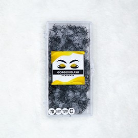 GorgeousLash 1000 Premade Lash Fans. 10D, 8D, 7D, 6D, 5D, 4D, 3D. Eyelash extensions, Handmade! (7D Curl C - 1000 Fans, 12mm)