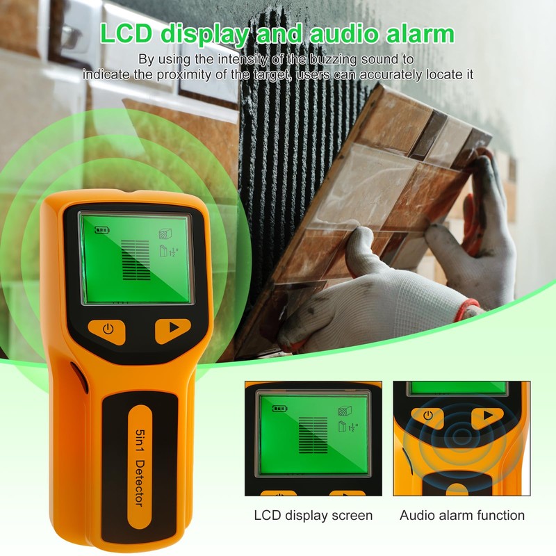 Stud Finder Wall Scanner 5 in 1 Multifunctional Stud Finder
