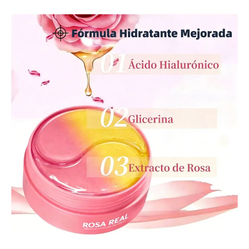 Parches Ojos Rosa Colágeno