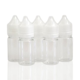 Child Lock Included, Unicorn Bottle, 1.1 fl oz (30 ml) (Clear), For Liquid Storage, Set of 5
