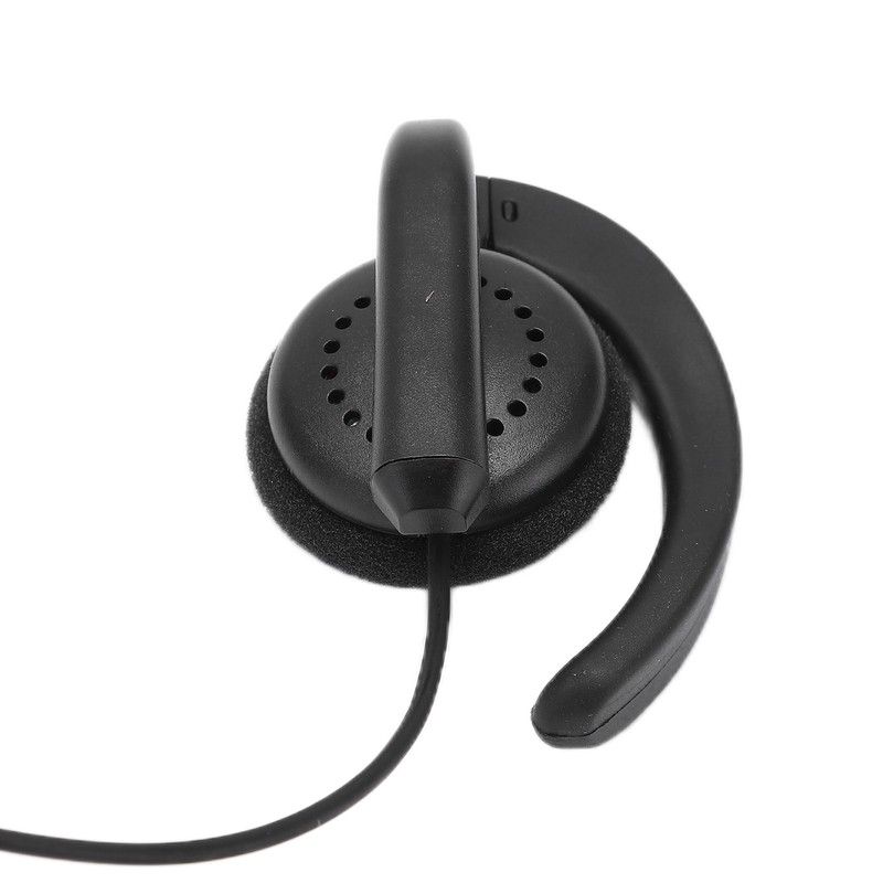 Walkie Talkie Headset Intercom 2 Way Radio Black Earphones Universal