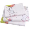 J-pinno Cute Cartoon Rabbit Bunny 100% Cotton 3 Pieces Twin