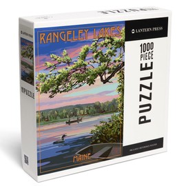 Lantern Press 1000 Piece Jigsaw Puzzle, Rangeley, Maine, Summer Lake Sunset Scene