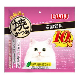 Inaba Grilled Bonito for Elderly Cats, 10 Pieces
