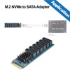10Gtek M.2 to SATA Adapter, M Key to SATA3.0 Card,