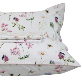 Queen's House Bedding Egyptian Cotton Floral Sheets Queen Size Set-E