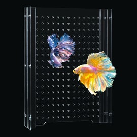 SIKGFPN Acrylic Fish Tank Divider,55 Gallon Tank Divider,Adjustment Clear Fish Tank Separator Set with Suction Cups (55gallon)