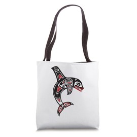 Pacific Northwest Haida Orca Killer Whale Tote Bag