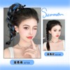 mefeny Hair Extensions for Kids, Ponytail, 2 Pieces, Mesh, Long,