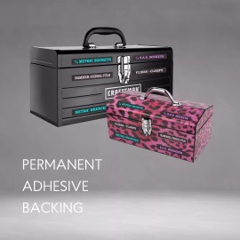 SteelLabels.com 2 PACK Ladies Edition - Adhesive TOOLBOX LABELS Organize Wrenches & Tools