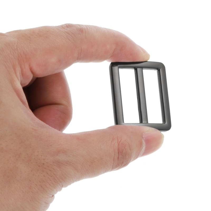 PATIKIL 25mm Tri-Glide Slide Buckles, 8 Pack Metal Webbing Strap