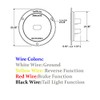 TecNiq, Inc LED Round Hi Visibility Stop Turn Tail Lights