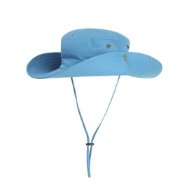 WANYING Women's Men's Outdoor Sun Protection Bucket Hat Fishing Hat Cotton Two Way to Wear for Head Circumference 55-62 cm Camouflage, Plain jeans blue