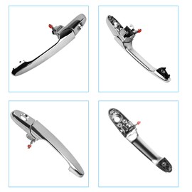 Exterior Front Left Door Handle Driver Side Fit for 2005 2006 2007 2008 2009 2010 2011 2012 Chevy Impala Cobalt Buick Lucerne Lacrosse Allure Pontiac G5 Solstice Saturn Sky