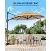 10FT Outdoor Patio Umbrella Large Cantilever w/Base Included Market Sun