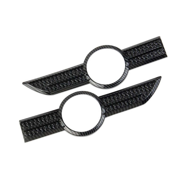 Fewshaw Carbon Fiber Style Body Side Badge Emblem Frame Trim