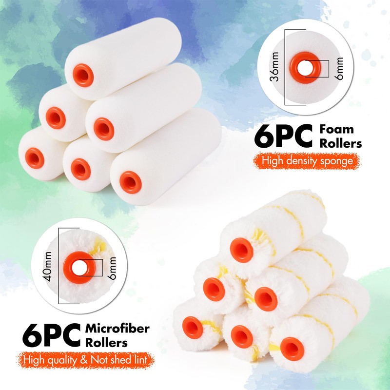 ValueMax Paint Roller Kit, 14-Piece 4 Inch Paint Roller Kit