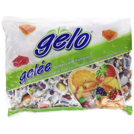 Gelo Assorted Kosher Bonbons with Fruit Juices (Large) 1 Kg