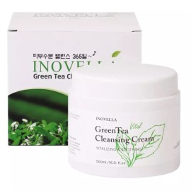 Inovel 이노벨라 피부수분 밸런스 녹차 클렌징 크림 500g Innovela Skin Moisture Balance Green Tea Cleansing Cream 500g