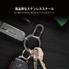 NITEIZE Dual Pass Keyring Stainless Silver Keychain Carabiner Hook Stainless