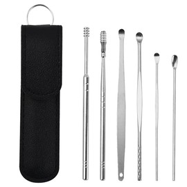 20 Pack Ear Wax Removal Kit with 6 Stainless Steel Ear Picks - Safe and Effective Ear Cleaning Kit of Ear Cleansing Set