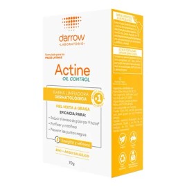 Darrow Actine Oil Control Barra Limpiadora Dermatológica 70g Mixta Día/noche