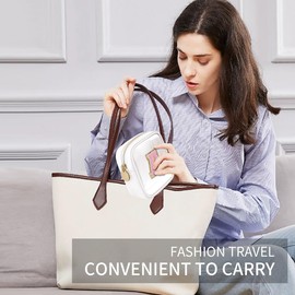 LOFOWN Initial Clear Makeup Bag Small Cosmetic Bag Travel Toiletry Bag Clear Zipper Pouch Purse Organizer Bags for Women, White, D, Initial Clear Makeup Bag