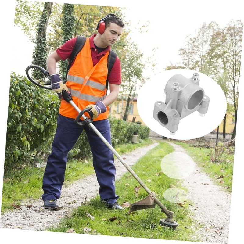 MERRYHAPY Ergonomic 26mm Mower Handle Clamp Push Reel Base for