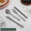 GARFTAI Portable travel utensils set with case. 4Pcs Stainless teel