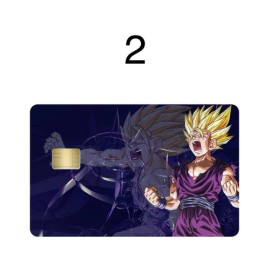 DLNQNT Designs 2 Premium Print Kid Gohan SSJ2 Small Chip Bank Debit/Credit Card Skin Choose 2