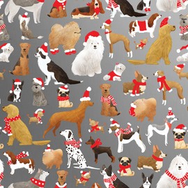 Jillson Roberts Bulk Wrapping Paper, Santa's Helper, 1/4 Ream 208' x 30"