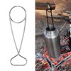 Portable Stainless Steel Kettle with Hook Outdoor Survival Camping Hiking
