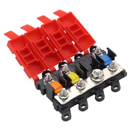 Triple Midi Fuse Holder Brass Busbar Car Boat Motorhome Caravan Camper Midi Fuse Box with 30A 60A 100A Fuses