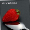 2 Pcs Silver Spoon Grapefruit Spoon Stainless Steel Grapefruit Spoon,