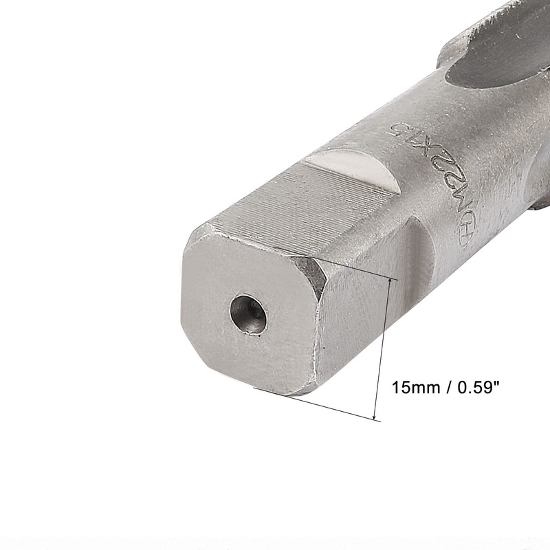 sourcing map Metric Hand Tap M22 Thread 1.5 Pitch 4