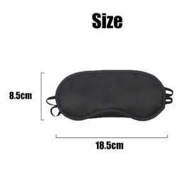 10 PCS Sleep Eye Mask Shade Cover, Sleeping Blindfold for Men & Women, Lightweight Sleeping Mask with Nose Pad and Adjustable Strap for Travel/on The Plane/Lunch Break/Hotel/Camping Usage ( Black )