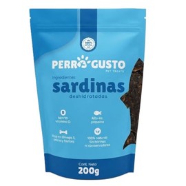 Sardinas Deshidratadas para Perros | 100% Naturales | Ricas en Omega 3 para Piel y Pelaje | Premio Saludable Alto en Proteína | Sin Conservadores (200