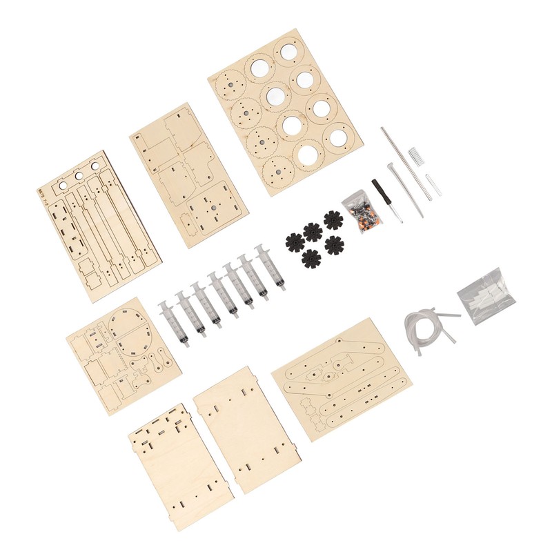 Wooden Hydraulic Excavator DIY Manual Detachable Educational Stimulation Hydraulic Excavator