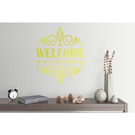 24"x22" Welcome Sign to Our Farmhouse Frame Embellishment Home Wall Decal Sticker Art Mural Home Decor