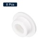 uxcell 8 Pieces White Plug Holes, Waterproof Rubber Button Plug